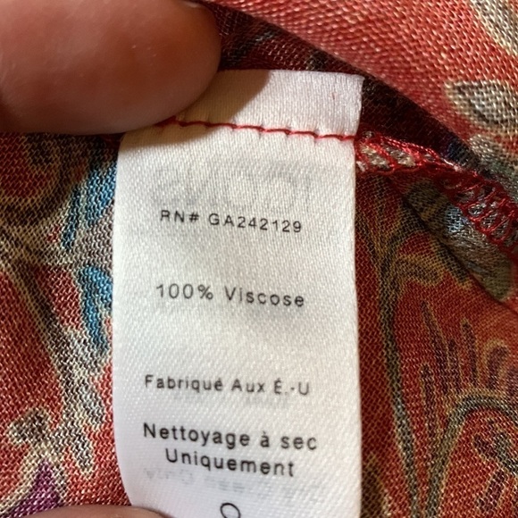 Icons Objects of Devotion The Tess McGill Mick Neck Blouse Sz Large soft viscose - Picture 6 of 8